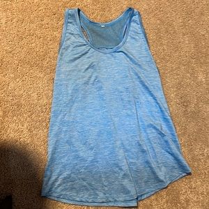 Bright Blue activewear flow top